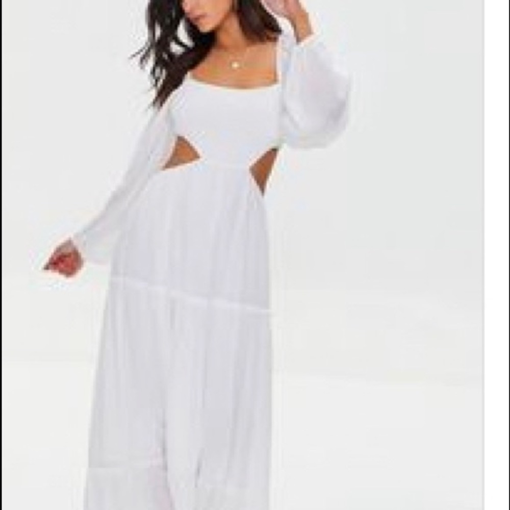 White Cutout Dress